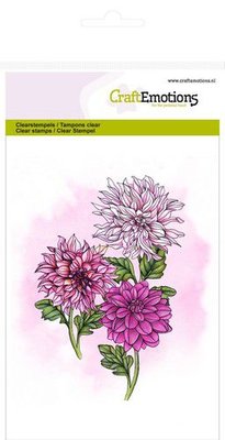 CraftEmotions clearstamps A6 - dahlia GB