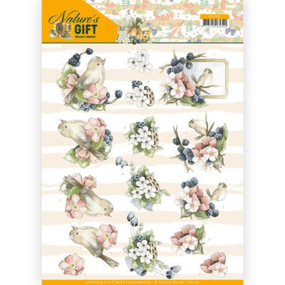 CD11351 3D knipvel - Precious Marieke - Nature's Gift - Blue Gift