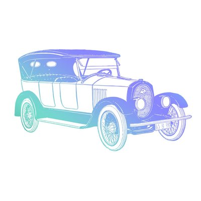 Couture Creations Men's Collection Vintage Car Mini Clear Stamp (CO726781)