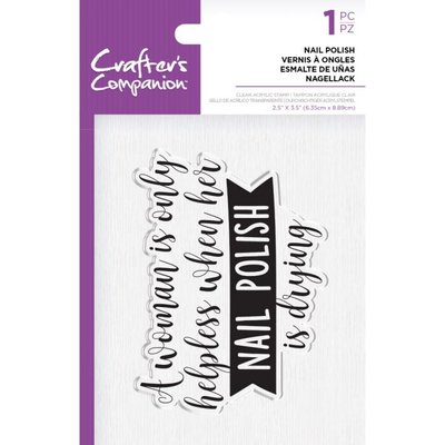 Crafter's Companion Nail Polish Clear Stamps (CC-ST-CA-NAILP)
