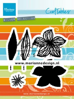 Marianne D Craftable open bloemen CR1493 55x45 mm