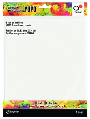 Ranger Alcohol Ink Ink Yupo Cardstock Translucent 20,3x25,4cm 5 vel TAC69751