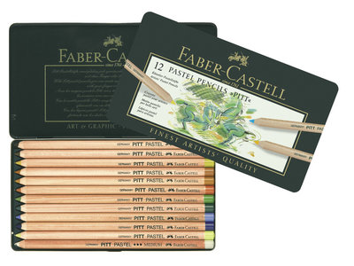 Faber Castell Pastelpotlood Pitt Metalen Etui a 12 Stuks (FC-112112)