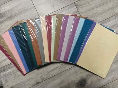 PAK011 - A4 - 20 pakjes a 10 vel - Glad/structuur gemengd - Assortiment kleuren