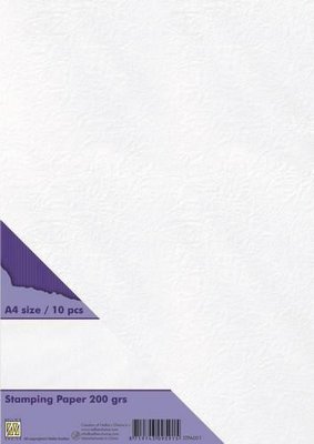Nellie's Choice Stempel papier 200 gr wit STPA001 A4