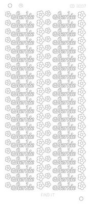 Stickervel 3007 Card Deco Sterkte Platinum