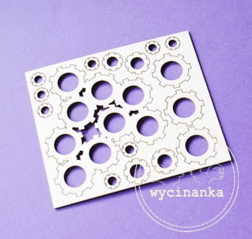C021 Chipboard - Wycinanka - Raders - 7,5x9 cm