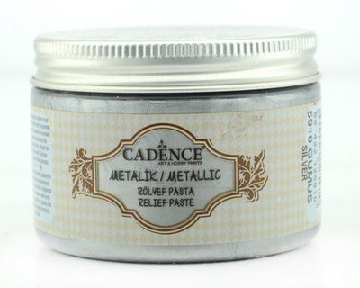 Cadence Metallic Relief Pasta Zilver 01 085 5910 0150  150 ml