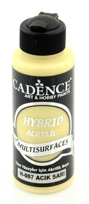 Cadence Hybride acrylverf (semi mat) Licht Geel 01 001 0007 0120  120 ml