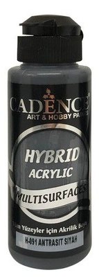 Cadence Hybride acrylverf (semi mat) Antraciet zwart 01 001 0091 0120  120 ml