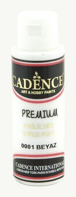 Cadence Premium acrylverf (semi mat) Wit 01 003 0001 0070  70 ml