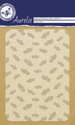 Aurelie Wooden Shoes Background Embossing Folder (AUEF1022)