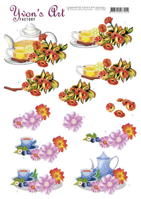 CD11548 3D Cutting Sheets - Yvon's Art - Teapot