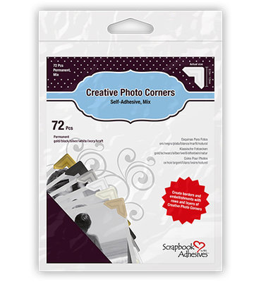 3L Scrapbook Adhesives - Photo Corners - Mix Pack -