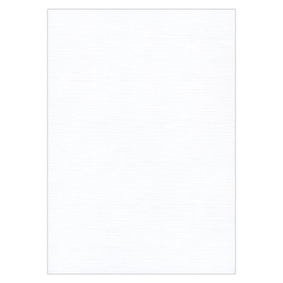 Linnenkarton - Oplegkaartjes - 240 Grams – 9,7x14cm Wit – 25 vel