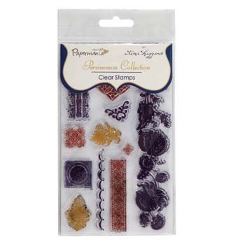 PMA 9073204 Papermania clear stamps - persimmon by tina higgins (1pk) flounce