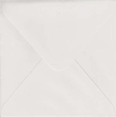 Vierkante enveloppen 14x14 wit 90 grams per 25 stuks