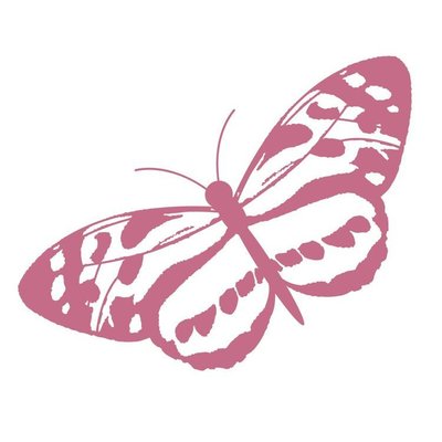 CO727405 Couture Creations Spotted Butterfly Mini Stamp 50x50mm