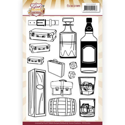 YCCS10062 Clear Stamps - Yvonne Creations - Good old day's - Whiskey