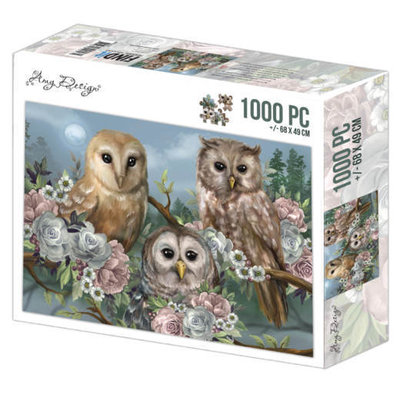 ADZP1010 Jigsaw puzzel 1000 pc - Amy Design - Romantic Owls
