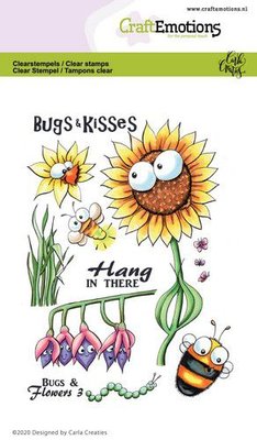 CraftEmotions clearstamps A6 - Bugs & flowers 3 Carla Creaties (03-21)