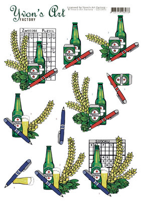 CD11651 3D Cutting Sheet - Yvon's Art - Swedish Puzzle
