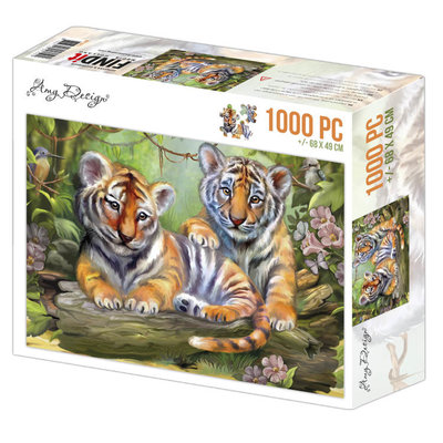 ADPZ1012 Jigsaw puzzel 1000 pc - Amy Design - Tigers