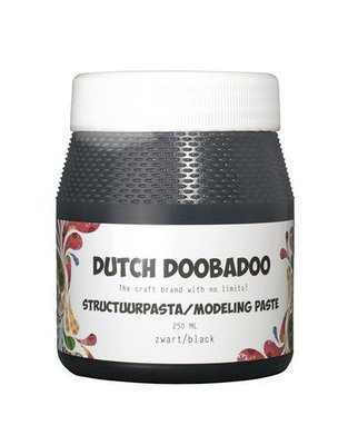 Dutch Doobadoo Dutch Structure Paste Smooth Zwart 250ml 870.000.090 (03-21)