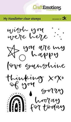 CraftEmotions clearstamps A6 - handletter - Rainbow 2 (Eng) Carla Kamphuis (06-21)
