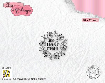 DTCS032 Nellies Choice Clearstamp Tekst - 100% Handmade 26x28mm