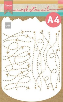 Marianne D Craft Stencil - Slimline Reizen PS8099 A4 (07-21)