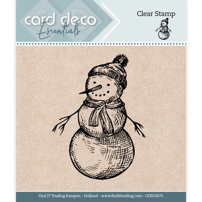 CDECS075 Card Deco Essentials - Clear Stamps - Snowman