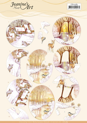 CD11583 3D Cutting Sheet - Jeanine's Art - Yellow Forest