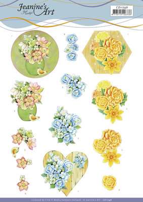 CD11746 3D Cutting Sheets - Jeanine's Art - Summer Flowers