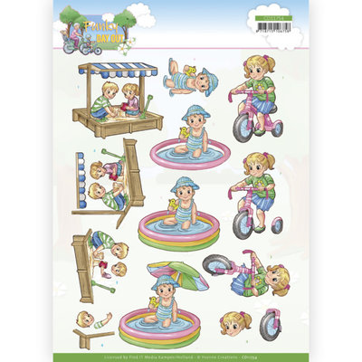 CD11754 3D Cutting Sheet - Yvonne Creations - Funky Day Out - Playground
