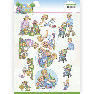 CD11753 3D Cutting Sheet - Yvonne Creations - Funky Day Out - Garden
