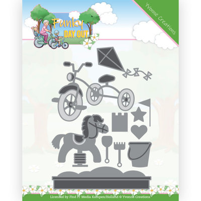 YCD10257 Dies - Yvonne Creations - Funky Day Out - Playground