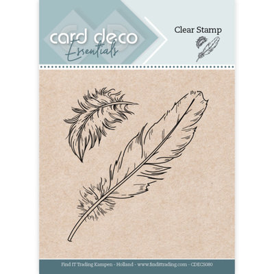 CDECS080 Card Deco Essentials Clear Stamps - Feather