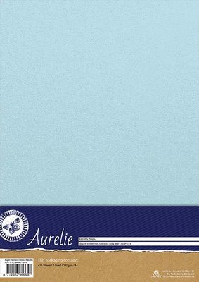 Aurelie Elegant Shimmering Cardstock Mixed Twins (AUSP1014) Roze/Blauw Parelmoer 10 sheets
