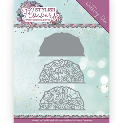 YCD10267 Dies - Yvonne Creations - Stylisch Flowers - Flower Semicircle