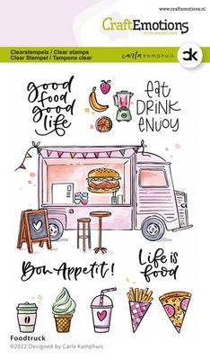 CraftEmotions clearstamps A6 - Foodtruck Carla Kamphuis (04-22)