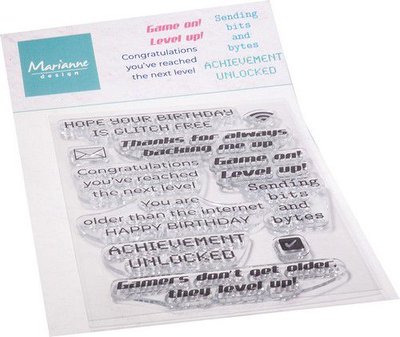Marianne D Clear Stamp Level Up (ENG) CS1098 102x180mm (05-22)