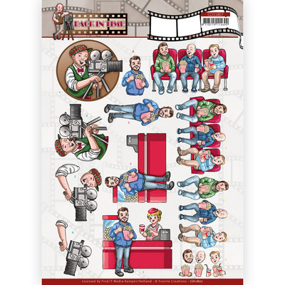 CD11807 3D Cutting Sheet - Yvonne Creations - Big Guys - Back in Time - Movie