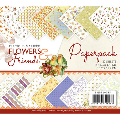 PMPP10035 Paperpack - Precious Marieke - Flowers and Friends