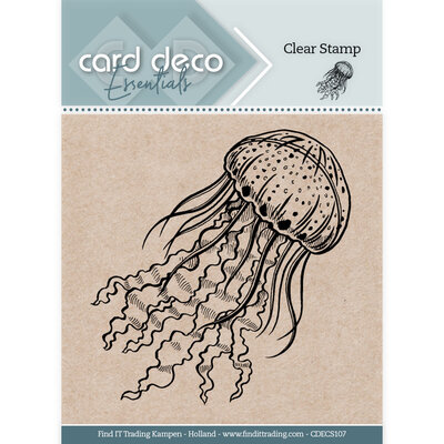 CDECS107 Card Deco Essentials Clear Stamps - Jellyfish