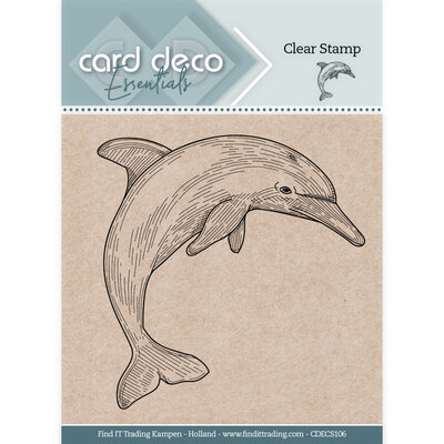 CDECS106 Card Deco Essentials Clear Stamps - Dolphin