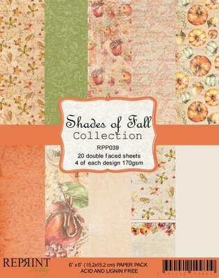 Reprint Shades of Fall Collection 6x6 Inch Paper Pack (RPP039)