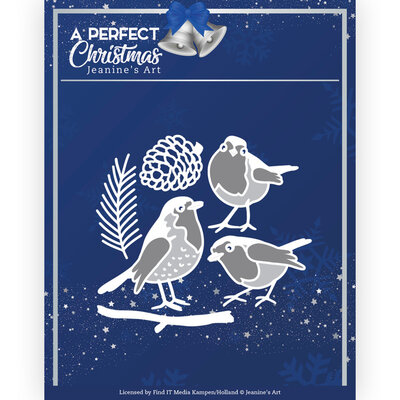 JAD10162 Dies - Jeanine's Art - A Perfect Christmas - Christmas Birds