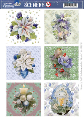 CDS10120 Scenery - Jeanine's Art - A Perfect Christmas - Christmas Candle Square