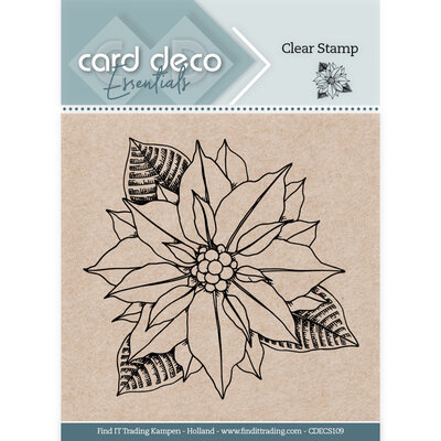 CDECS109 Card Deco Essentials Clear Stamps - Christmas Flower